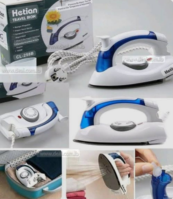 Foalding steam iron