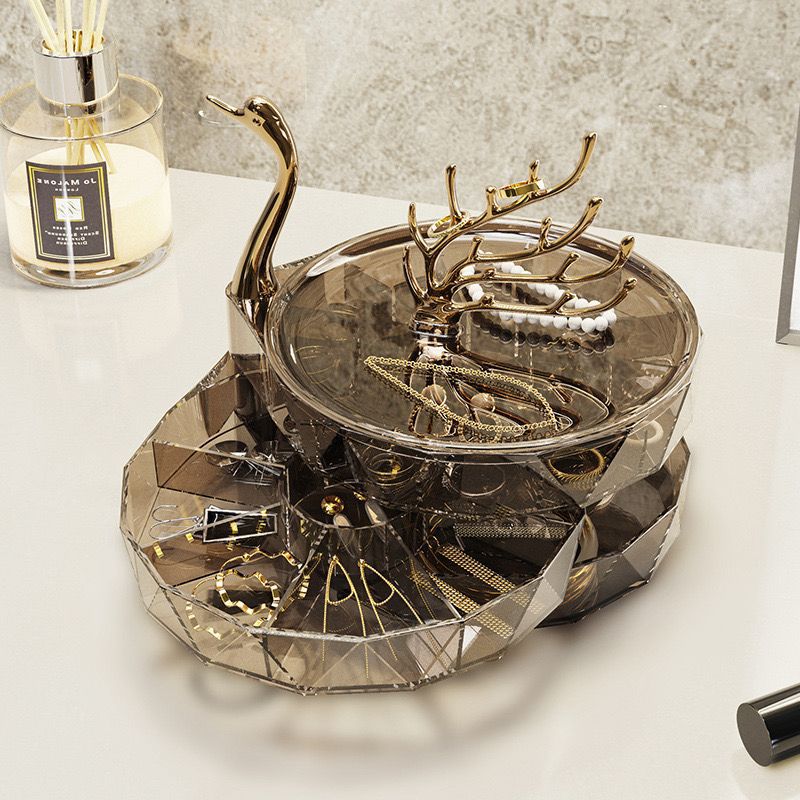 Elegant Swan Jewelry Organizer Box
