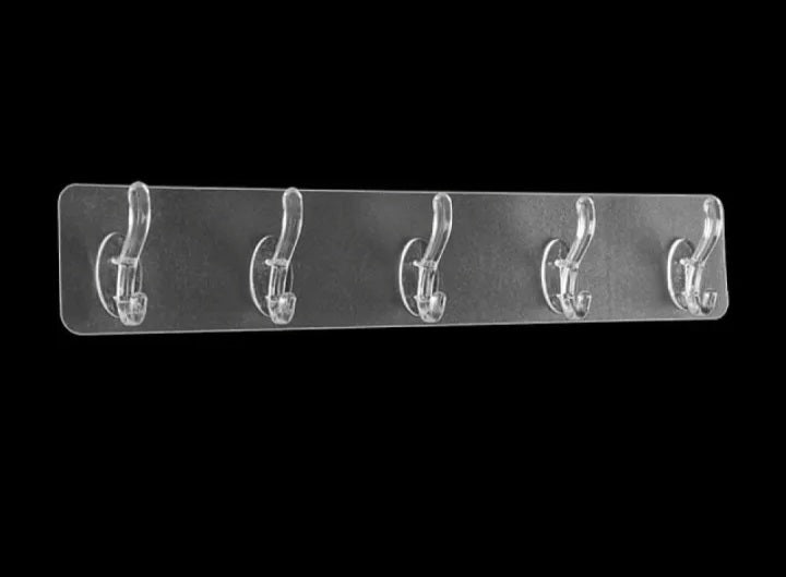 Transparent Wall Hooks Pack of 3